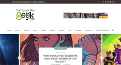 Desktop Screenshot of donthatethegeek.com